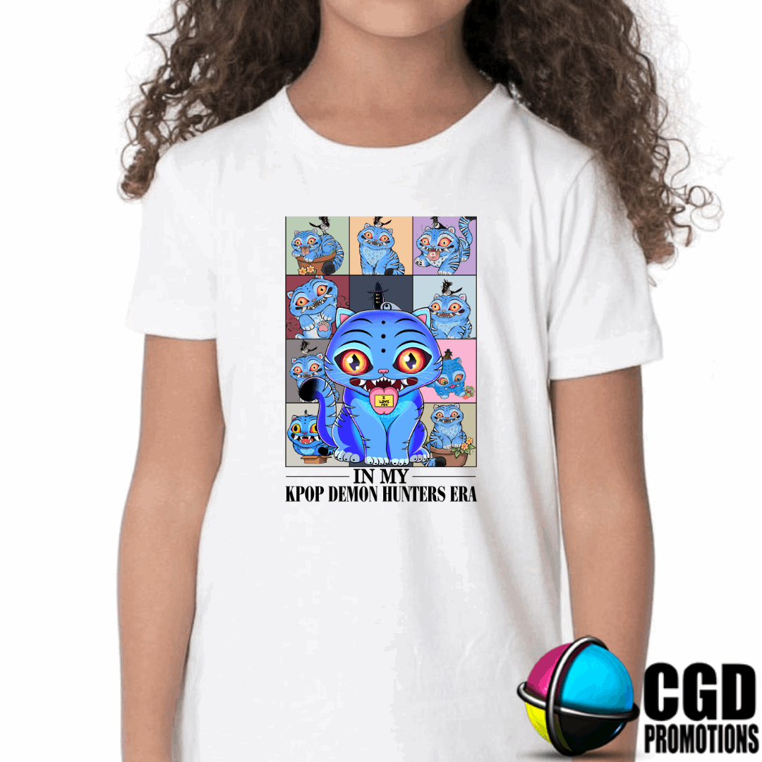 blue tiger in my kpop demon hunters era shirt