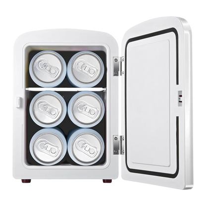 Full wrap 6 Can Mini-Fridge With Built In Bluetooth