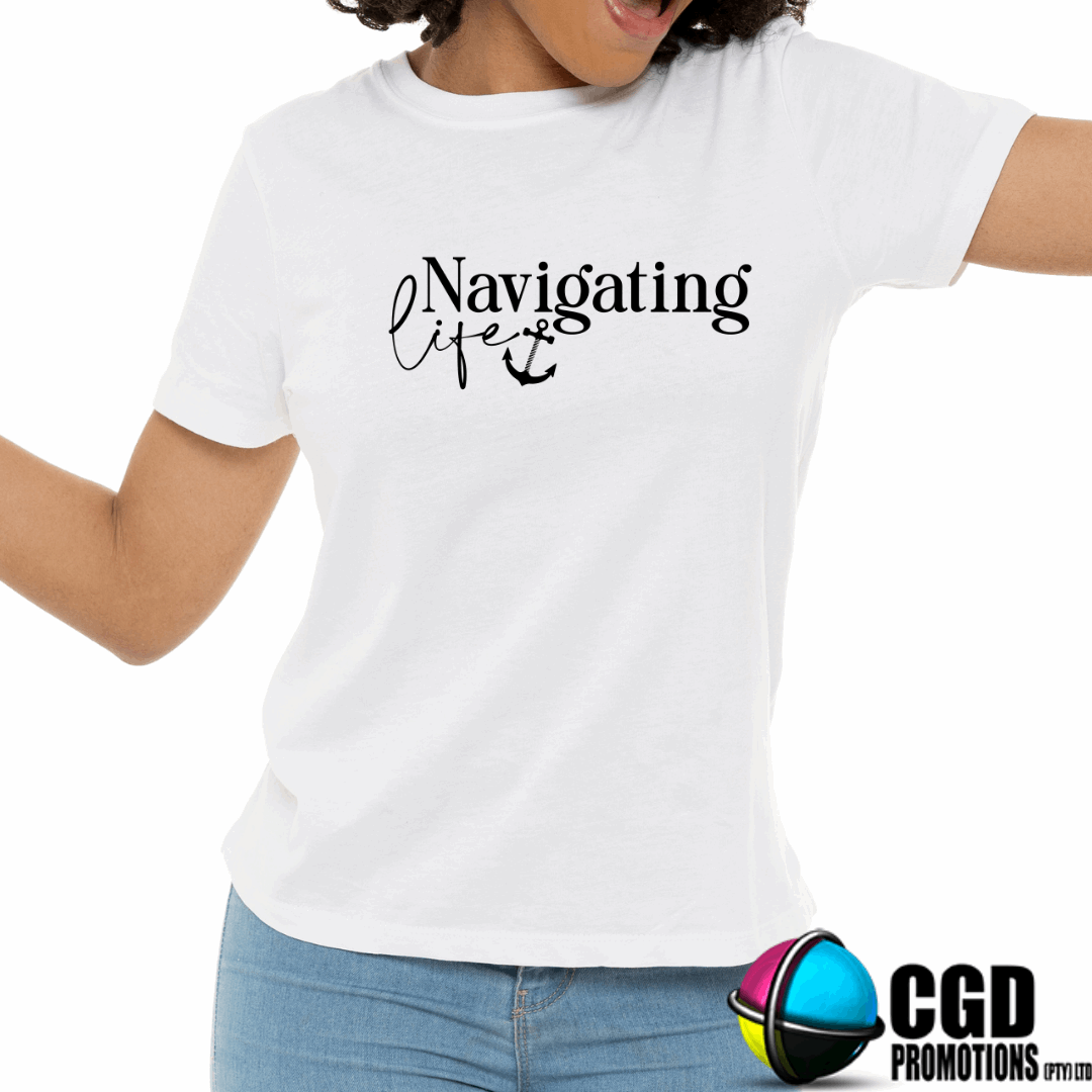 Navigating Life Printed Shirt (Faith Based)