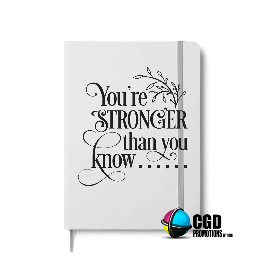 You Strong than you You A5 Hard Cover Notebook ((Faith Based))