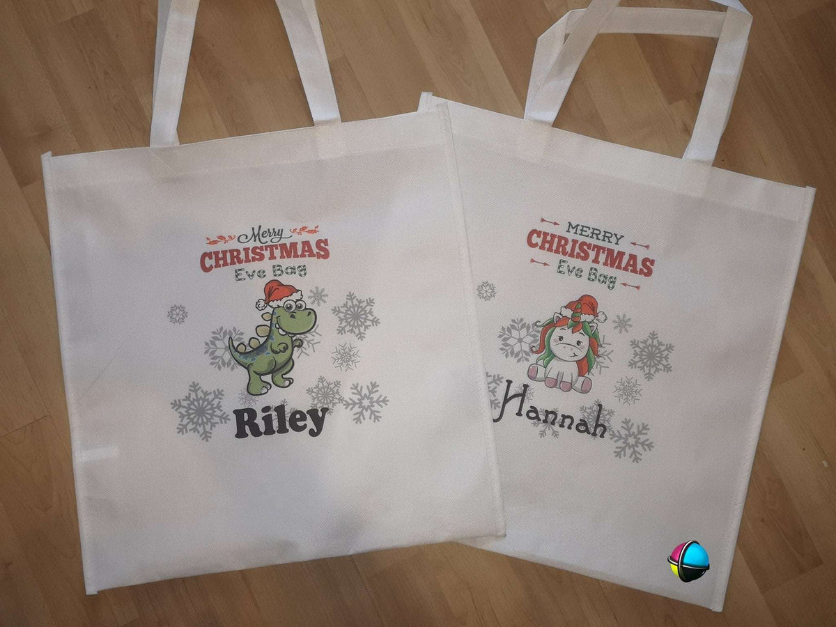 Christmas Eve Tote Bag & Matching Mug – Personalized CGD Xmas Characters
