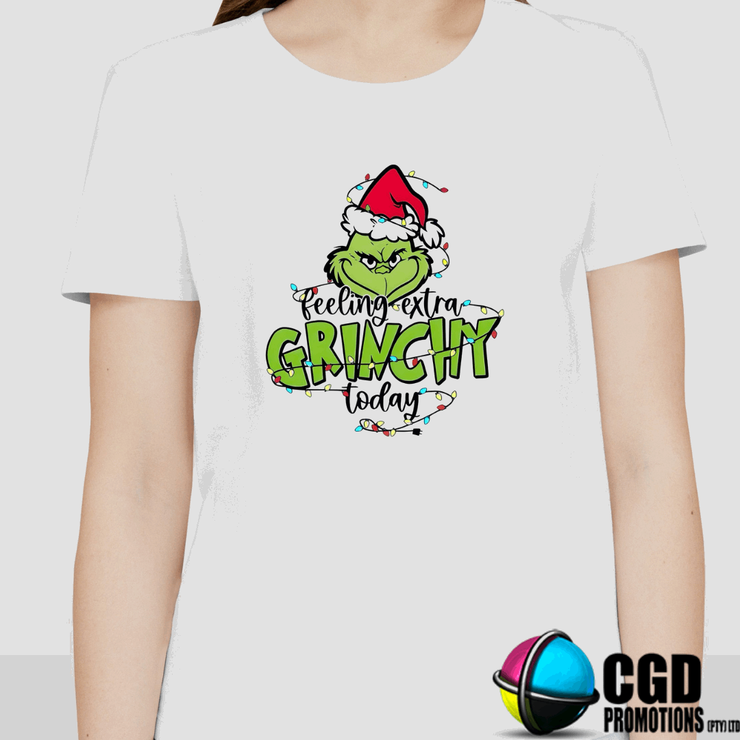 Feeling Extra Grincy today Grinch Christmas Printed Family Shirt - Matching Christmas Adult Unisex, Ladies Fitted & Kids (Copy)