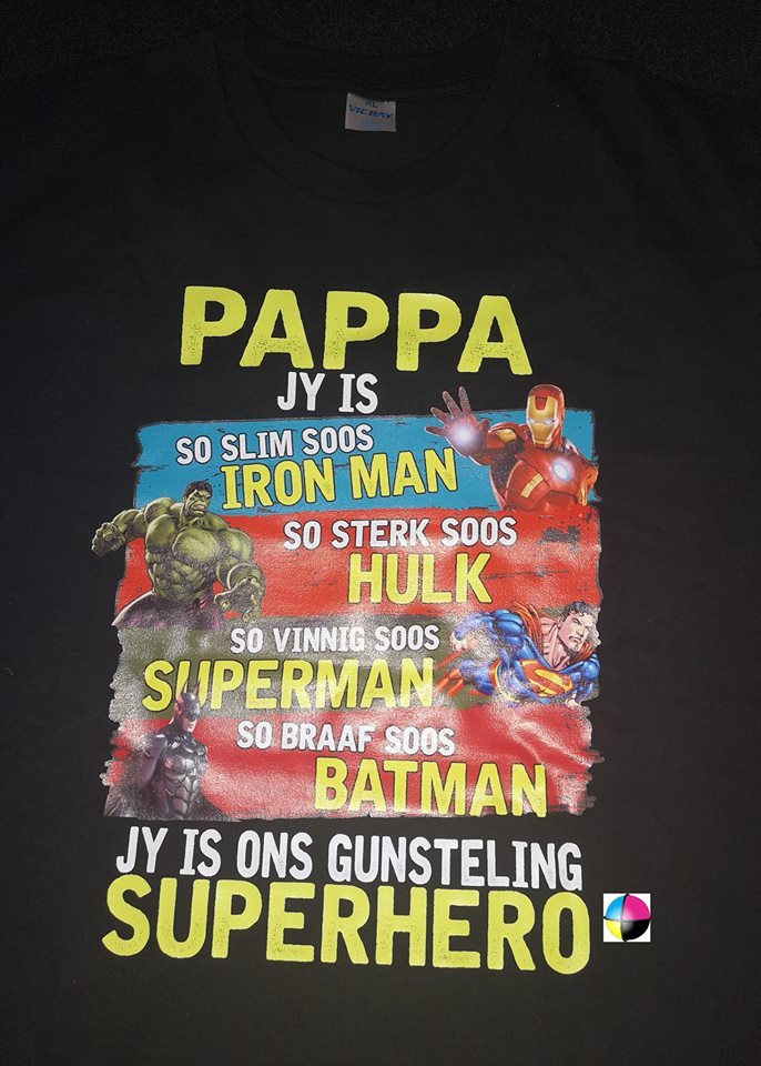 Pappa Jy is Afrikaans Superhero Printed Shirt Father's day Shirt / Hoodie / Sweater