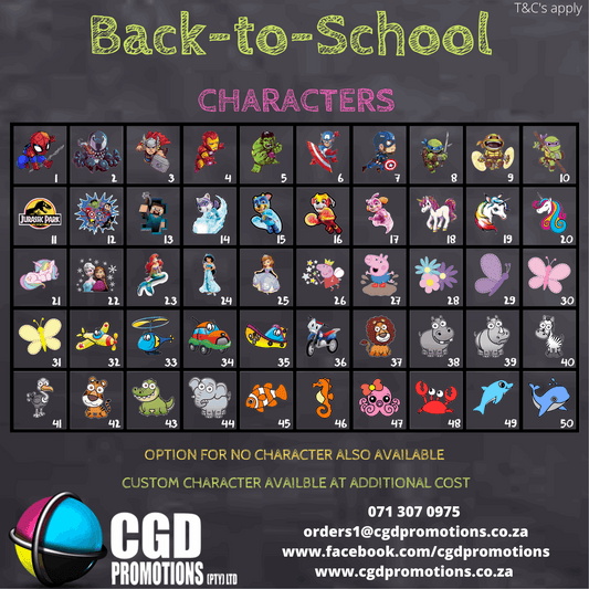 Back to School Labels Starter Pack, DTF Print; Bag Tags – Stay Organized This School Year