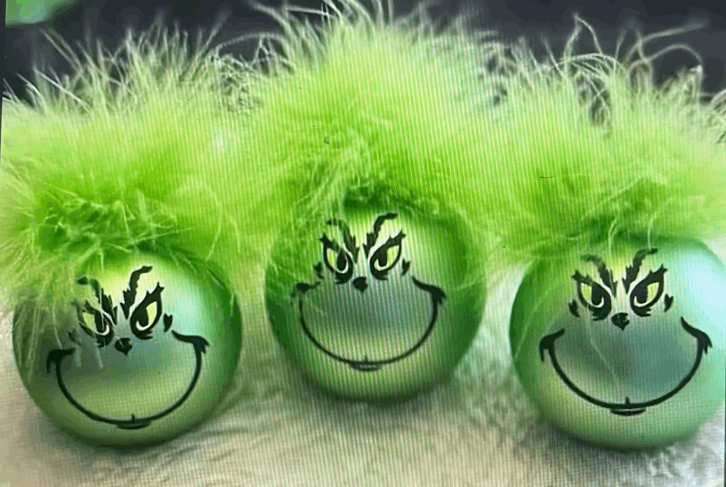 Funny Grinch 8cm Bauble Christmas Decoration