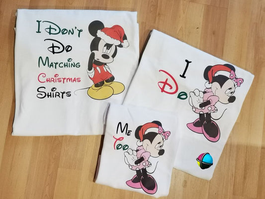 I Don’t Do Matching Christmas Family Shirts – Funny Christmas Matching Shirts Set for Family of 4 | CGD Promotions