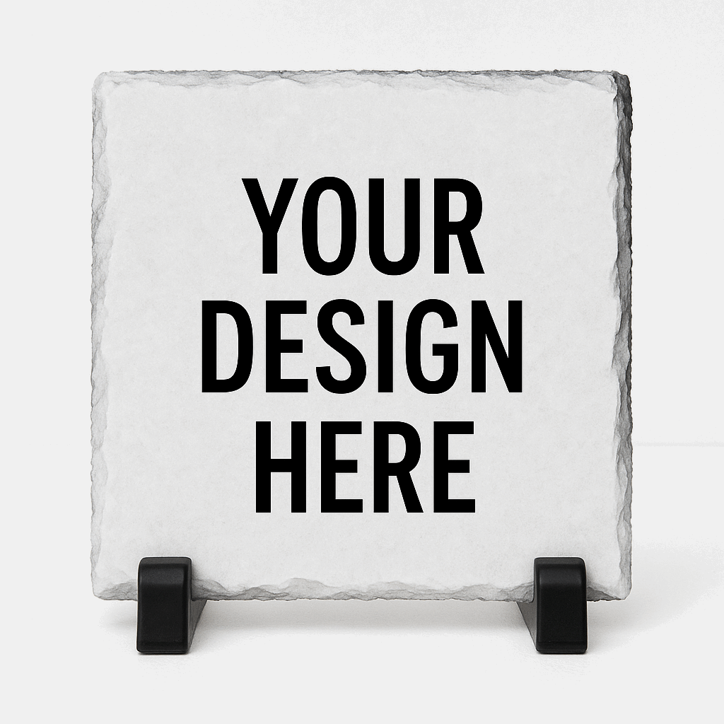 Custom Design Personalised Stone Slate Photo Plaque (various sizes)