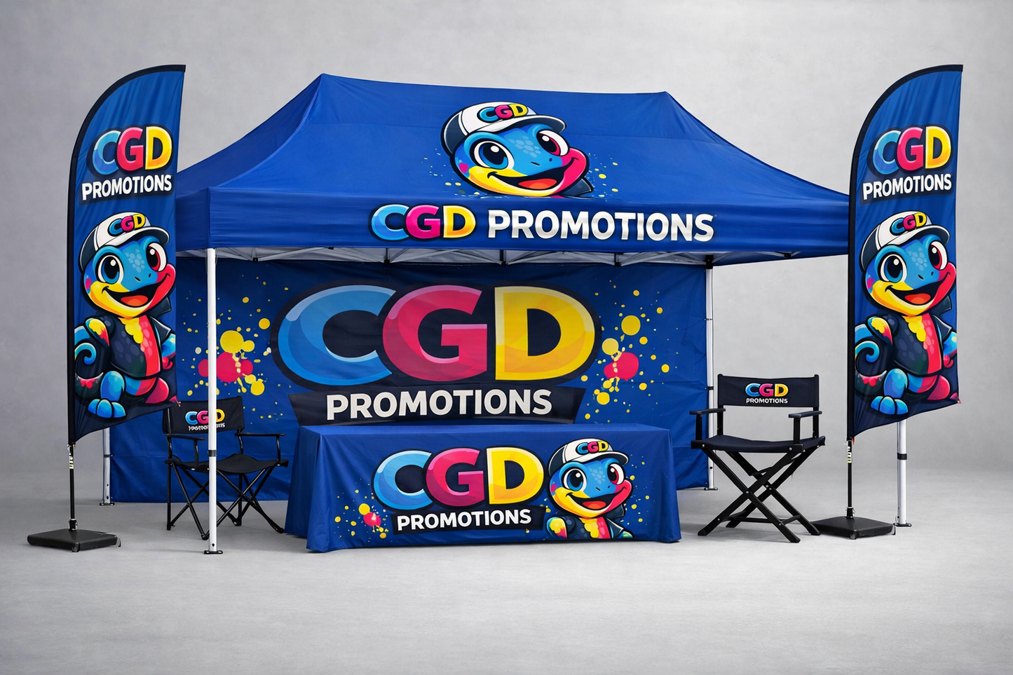 Custom 6x3m Dye Sublimation Branded Gazebo