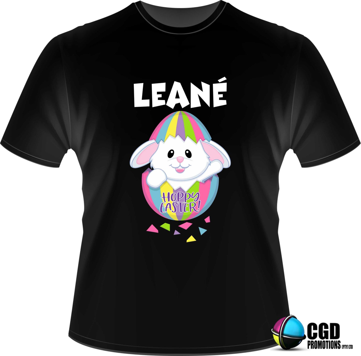 Kids Happy Easter Egg Bunny Printed Kids Easter Shirt