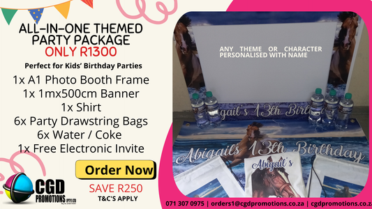 Personalised birthday banner for teen party 12-16 years