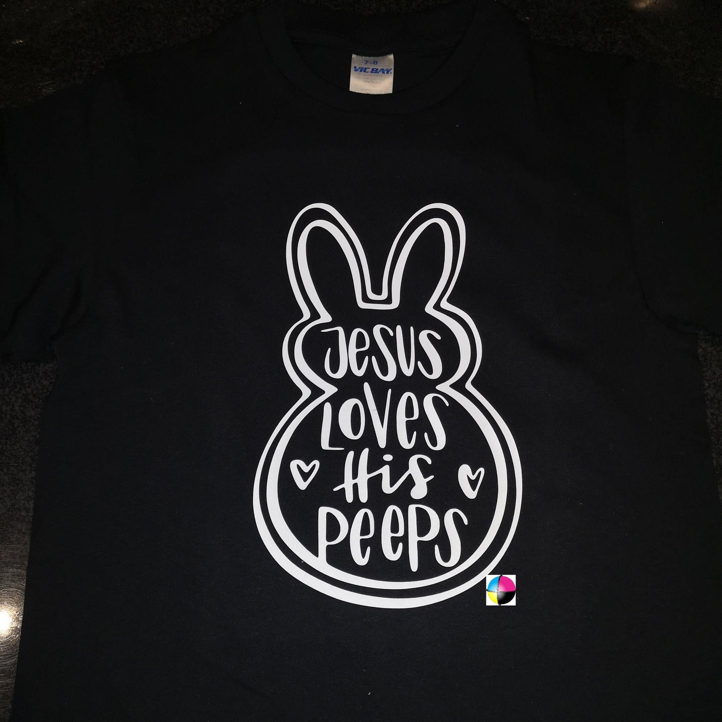 Jesus loves his peeps Kids Easter Printed shirt | Faith-Based Shirt