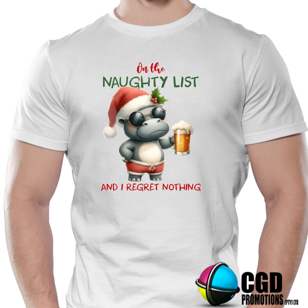 Cheeky and festive Hippo Christmas design