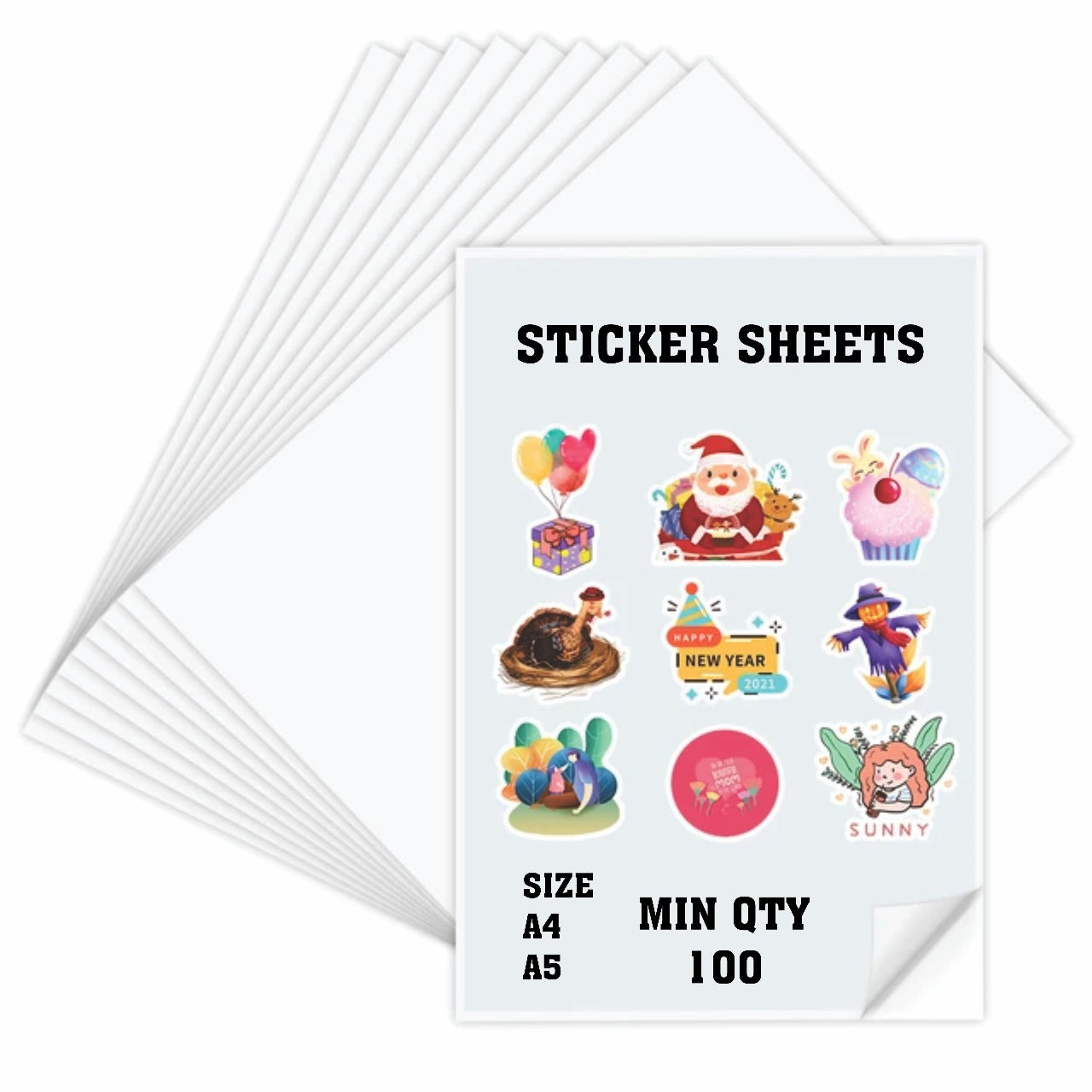 Custom A4 Sticker Sheets for Versatile and Effective Branding
