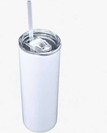 20oz Skinny White Sublimation Tumbler Blank