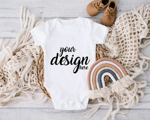 Custom Design Printed Baby Grows Personalsied Baby Grow Onsie SA