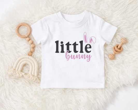 little bunny pink easter shirt with ears