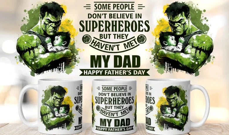 Hulk Superhero Mug Gift foir Dad Father's day Mug