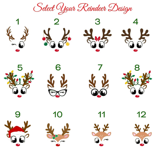 Christmas Reinder Mugs – Personalized Reindeer Faces