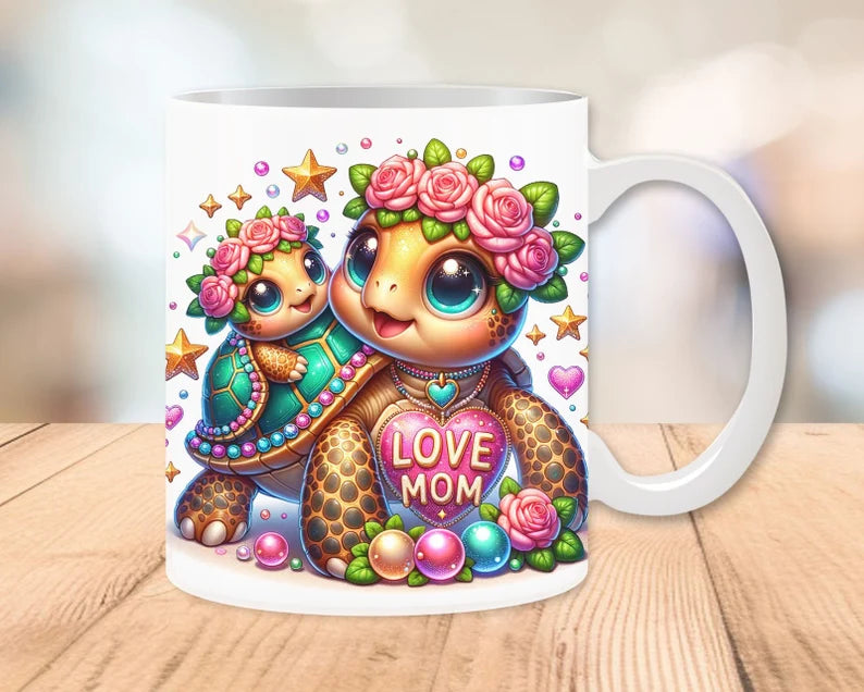 Turtle Love Mom Mother's day Mug / Tumbler