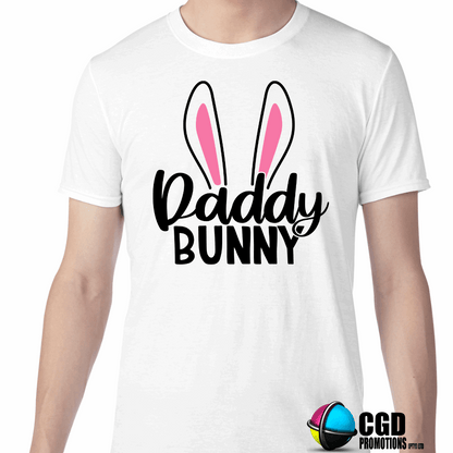 Pink Bunny Ears [Personalised CUSTOM Name] Easter Adult & Kids Printed Shirts - Unisex, Ladies Fitted & Kids
