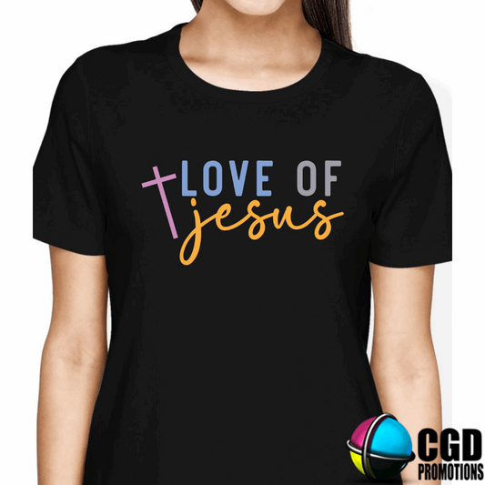 Love of Jesus Print Adult Printed Shirt (Faith Based)