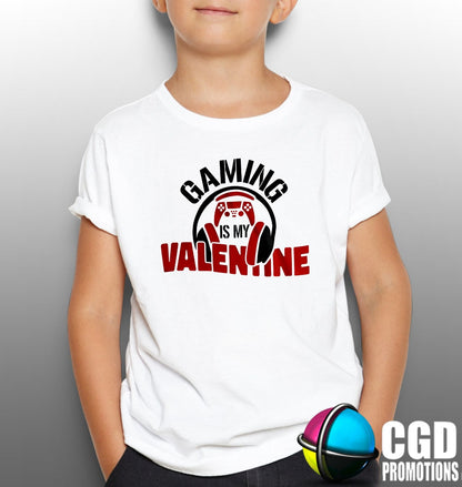 Gaming is My Valentine - Valentines Day Shirt - Matching Unisex, Ladies Fitted & Kids