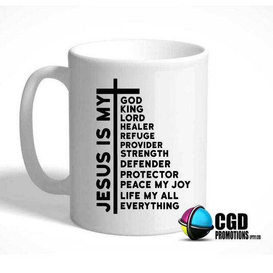 Jesus is My Cross Ceramic Mug ((Faith Based))