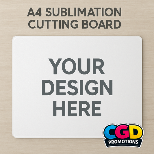 Custom Design Kitchen Board - Personalised Glass A4 Cutting Board SA | CGD Promotions