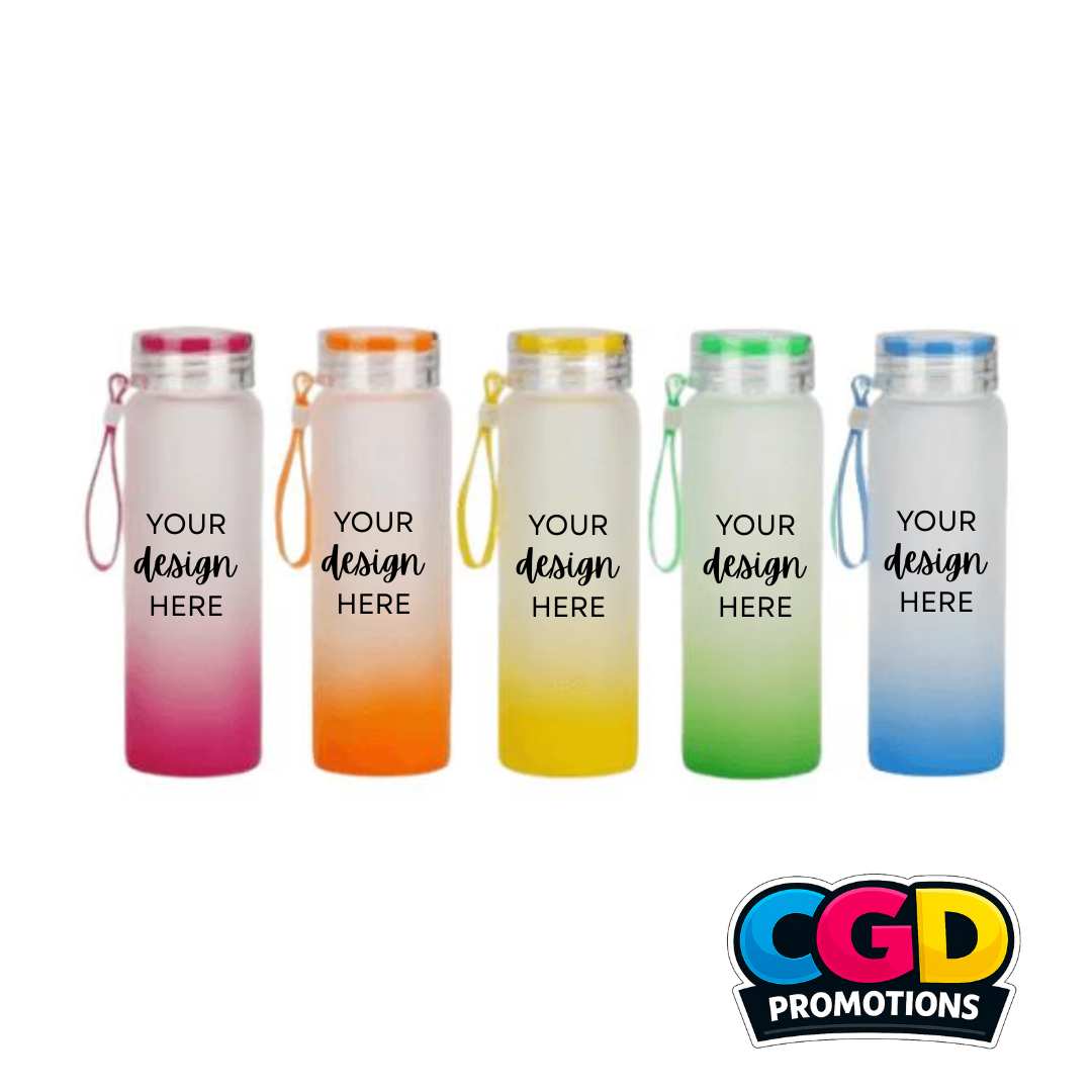 “Personalised frosted sublimation bottle 500ml Boksburg”