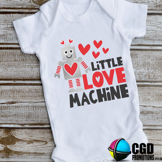 Little Love Machine Valentines Day Baby Grow 0-18 months (Copy)