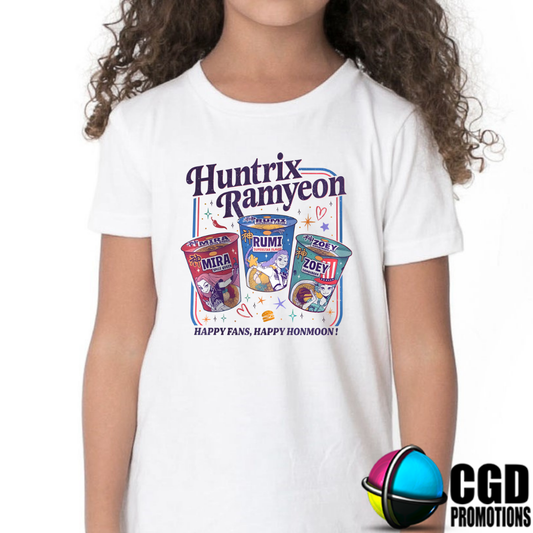 "K-pop Demon Hunter inspired shirt front design"
