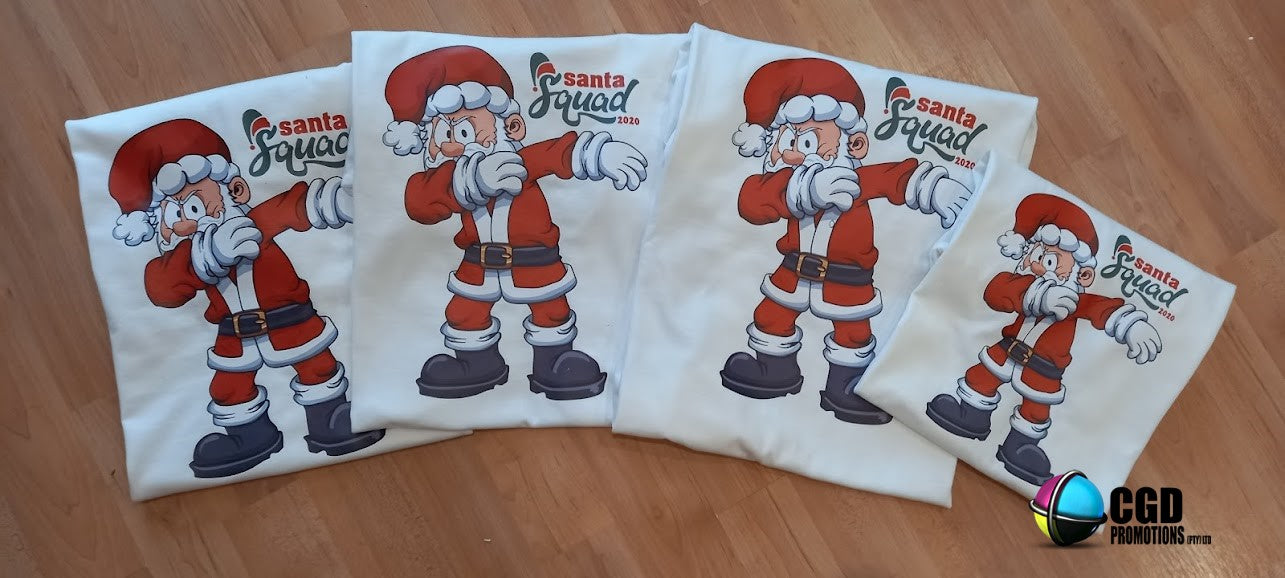 Dubbing Santa - Santa Squad Adult & Kids Christmas Printed Shirt