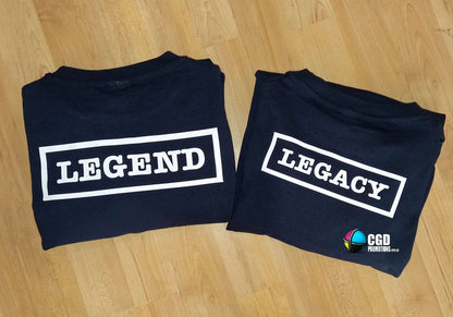 Legend & Legacy Matching Shirts – Father’s Day Father & Child T-Shirt Set South Africa


