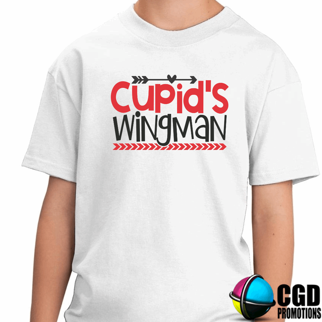 Cupid's Wingman - Valentines Day Shirt - Kids Shirts 