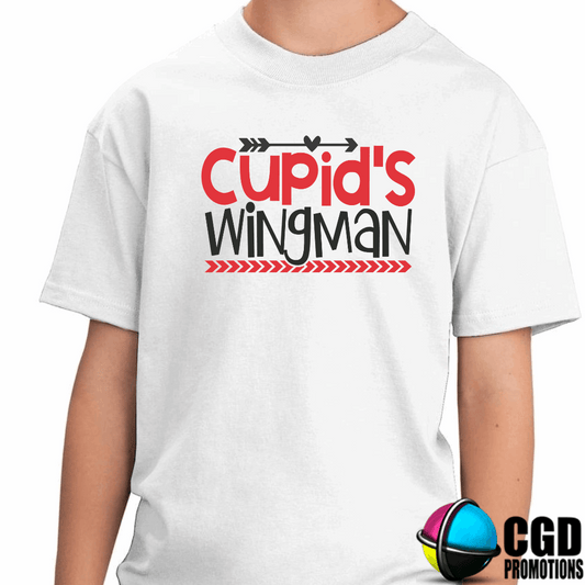 Cupid's Wingman - Valentines Day Shirt - Kids Shirts 