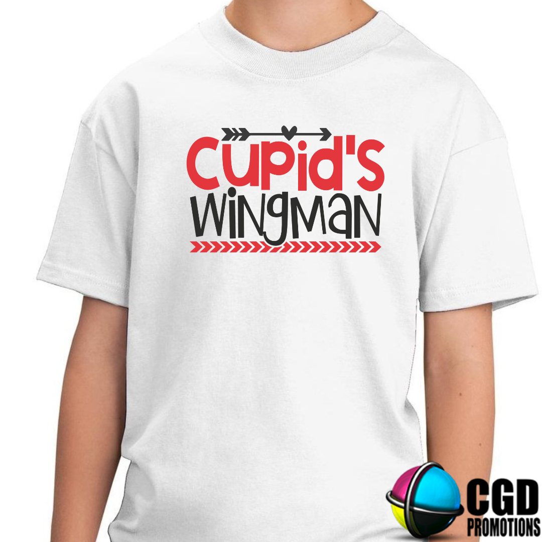 Cupid's Wingman - Valentines Day Shirt - Kids Shirts 