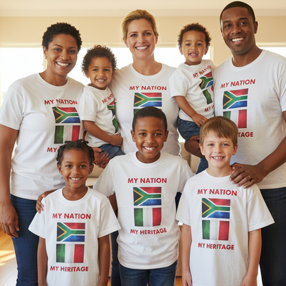 My Nation My Heritage Flag Shirt | Family Matching Unisex, Ladies & Kids Heritage Day T-Shirt