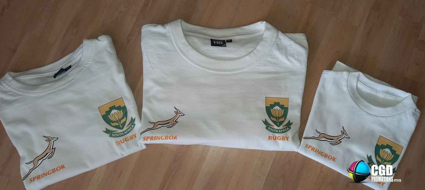 Personalized Springbok shirt with [Name] two-pocket prints – family sizes  
