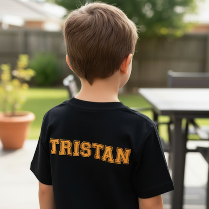 Springbok Supporter Rugby Shirt – Personalized Name  – Matching Family Heritage Shirts – CGD Promotions