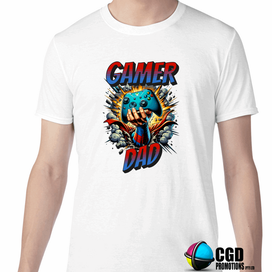 Gamer Dad Printed Shirt