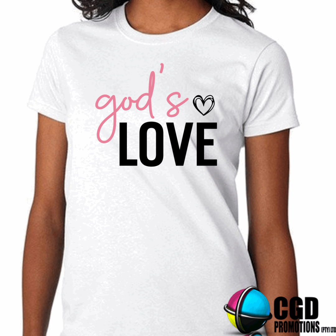 God's Love Adult Printed Shirt (Faith Based)