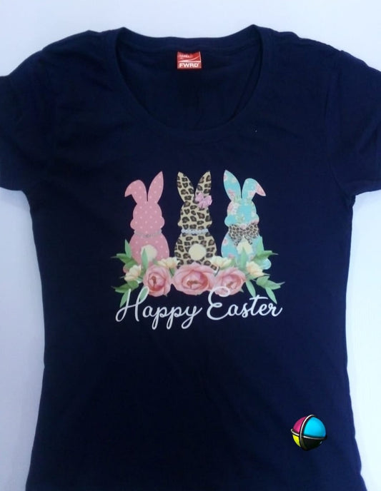 Happy Easter bunnies Adult & Kids Printed Shirts