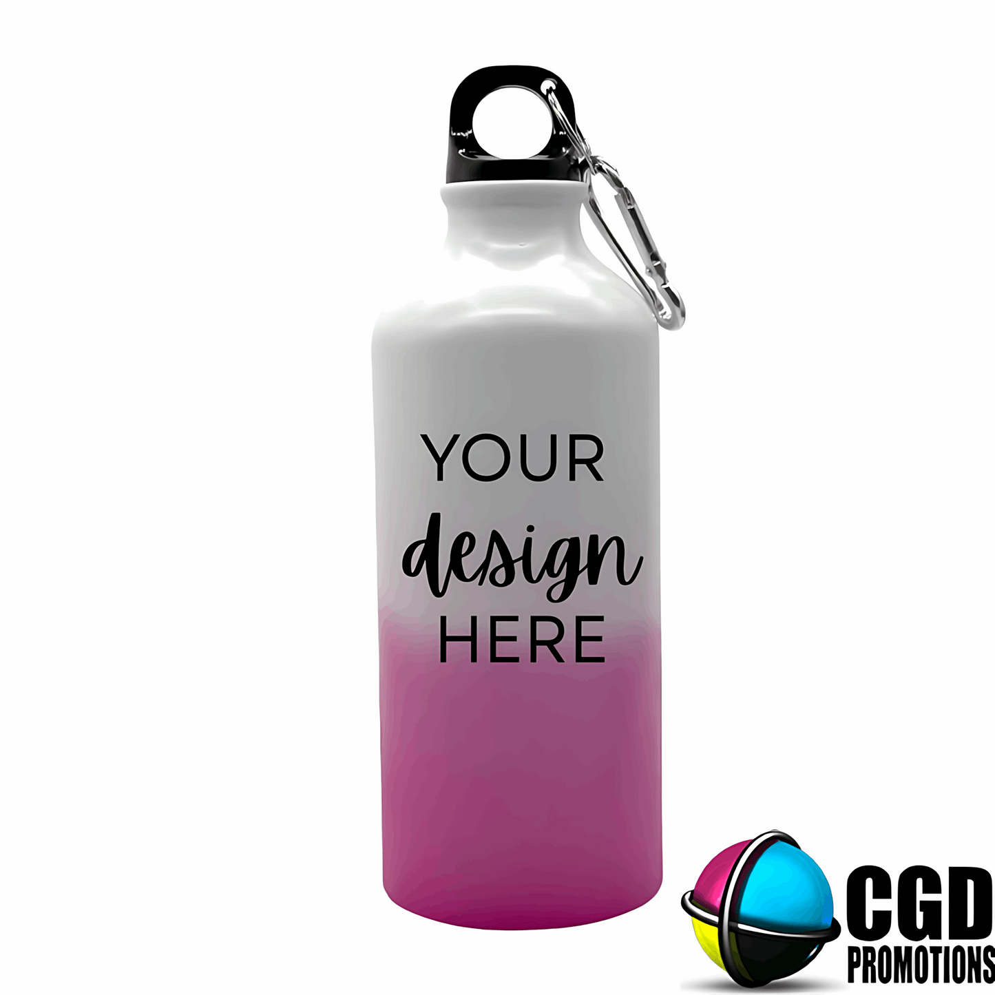 Custom Magic Pink Water Bottle - Personalised Aluminium 600ml Magic Water Bottle SA | CGD Promotions