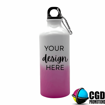 Custom Magic Pink Water Bottle - Personalised Aluminium 600ml Magic Water Bottle SA | CGD Promotions