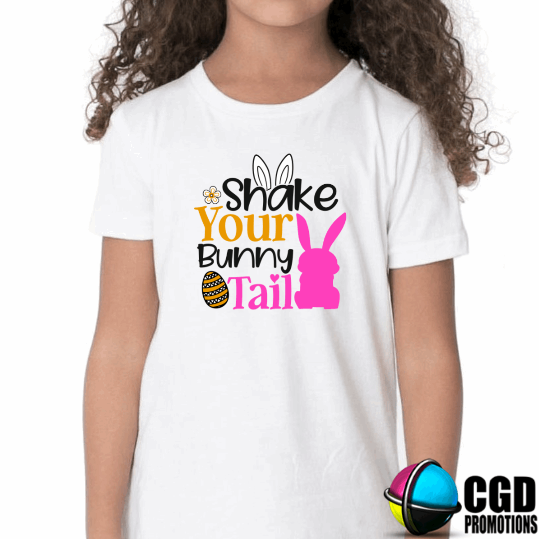 Shake Your Bunny Tail Easter Kids Printed Shirts