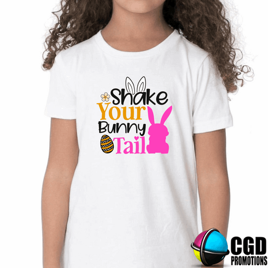Shake Your Bunny Tail Easter Kids Printed Shirts