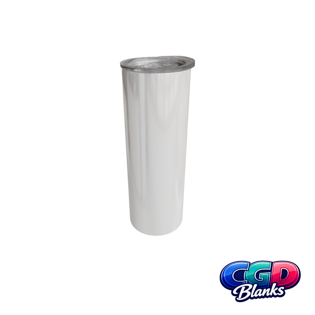 20oz Skinny White Sublimation Tumbler Blank