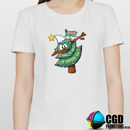 Dubbing Characters - Santa Squad Matching Christmas Printed Shirt for the Whole Family ‚ Unisex, Ladies Fitted & Kids