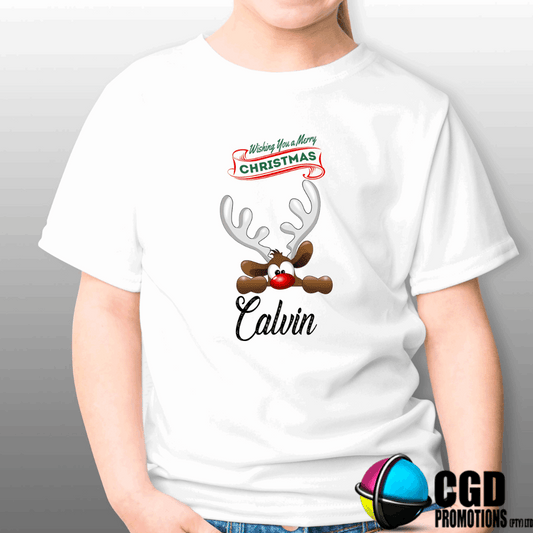 Peeping Reindeer Adult & Kids Christmas Printed Shirt – Matching Adult & Kids Holiday Shirts (Copy)