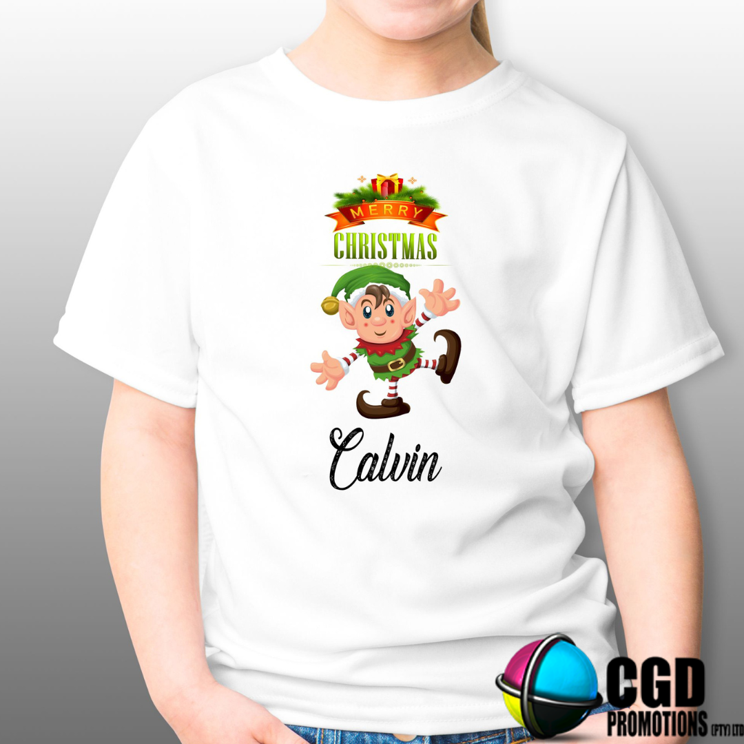 Christmas Elf Adult & Kids Christmas Printed Shirt – Matching Adult & Kids Holiday Shirts